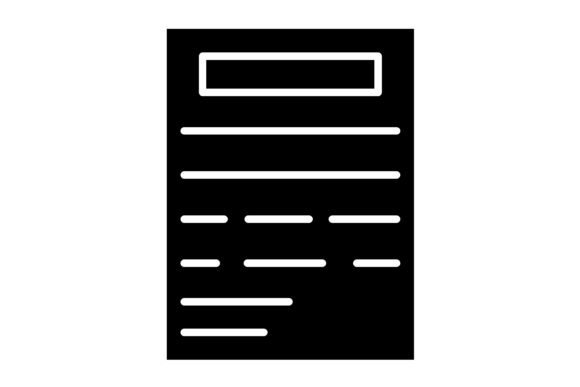 Document Glyph Icon: A Versatile Visual Asset