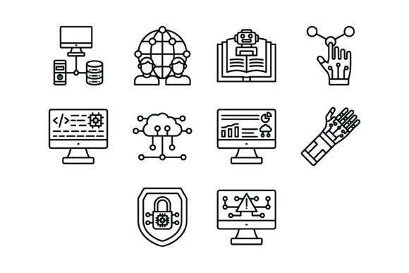 Integrating the 10 Artificial Intelligence Icons Bundle into Your Digital Workflow