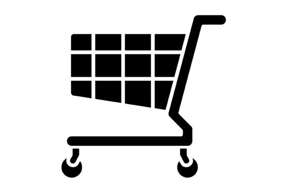 Shopping Glyph Icon: Streamline Your Visual Design Assets