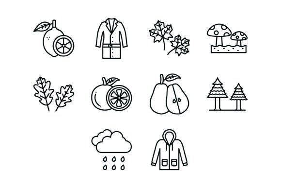 Strategic Use of the 10 Autumn Outline Icons Bundle for Effective Visual Communication