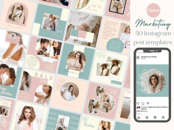 Transform Your Social Media Strategy with the Ultimate 50 Boho Fashion Instagram Post Bundle