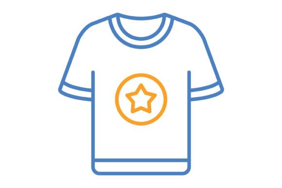 Tshirt Blue Orange Line Icon: A Practical Design Asset for Creators