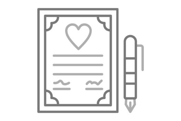Wedding Contract Greyscale Line Icon: The Complete Design Toolkit